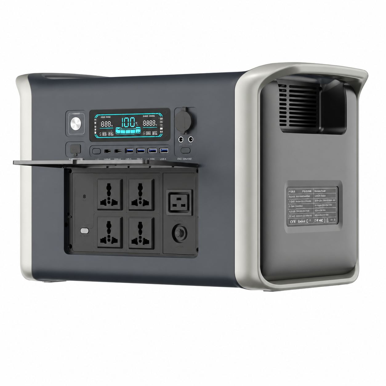 Newen APower 5000 Trolley — 5.12kWh / 5000W — LiFePO4 portable power station by Newen Energy